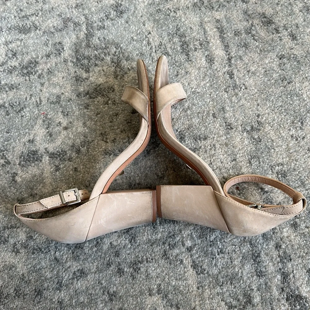 Schutz Cadey Lee Block Suede Heel Sandal - Picture 6 of 8